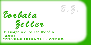 borbala zeller business card